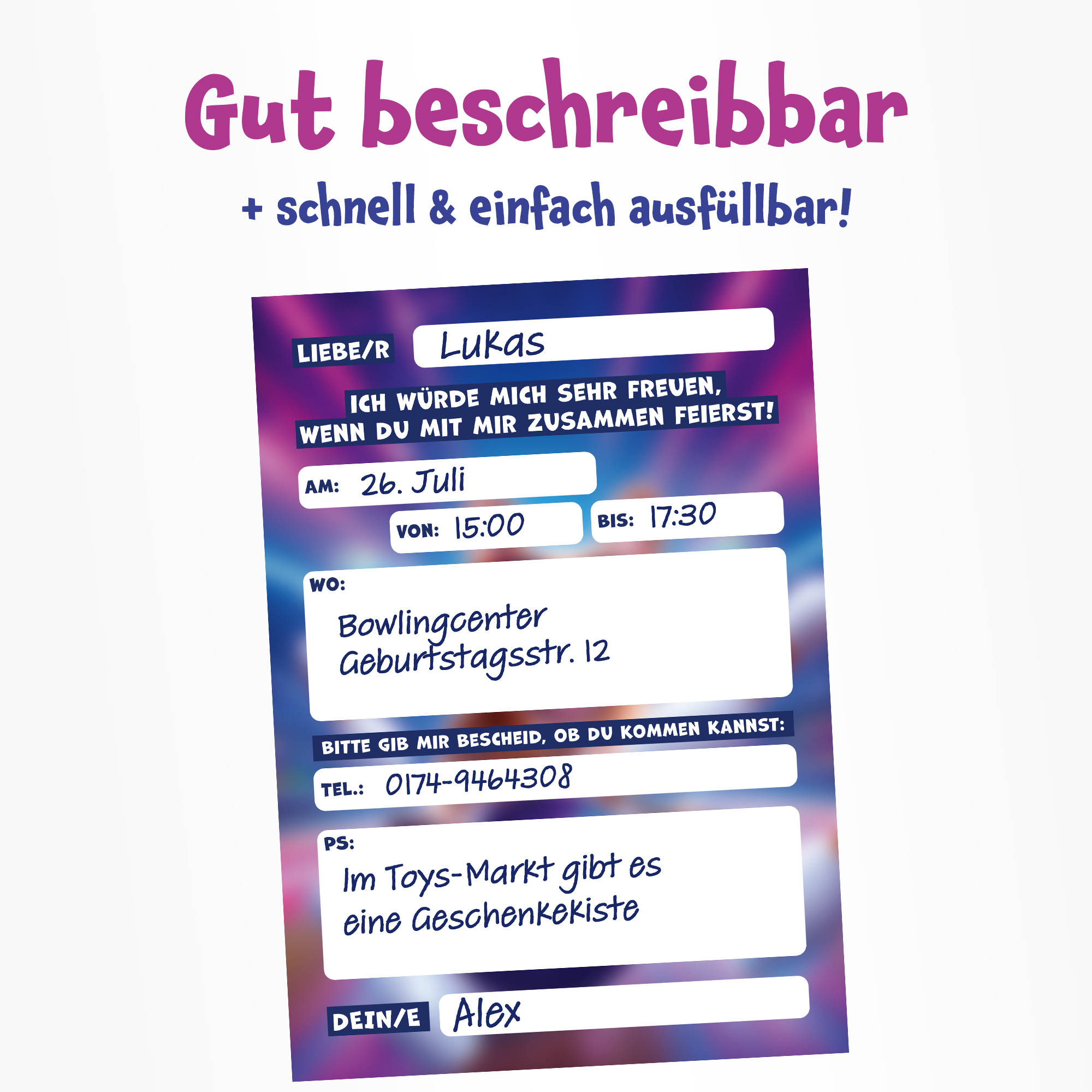 moosthaler einladungskarten kindergeburtstag junge bowling einladungen