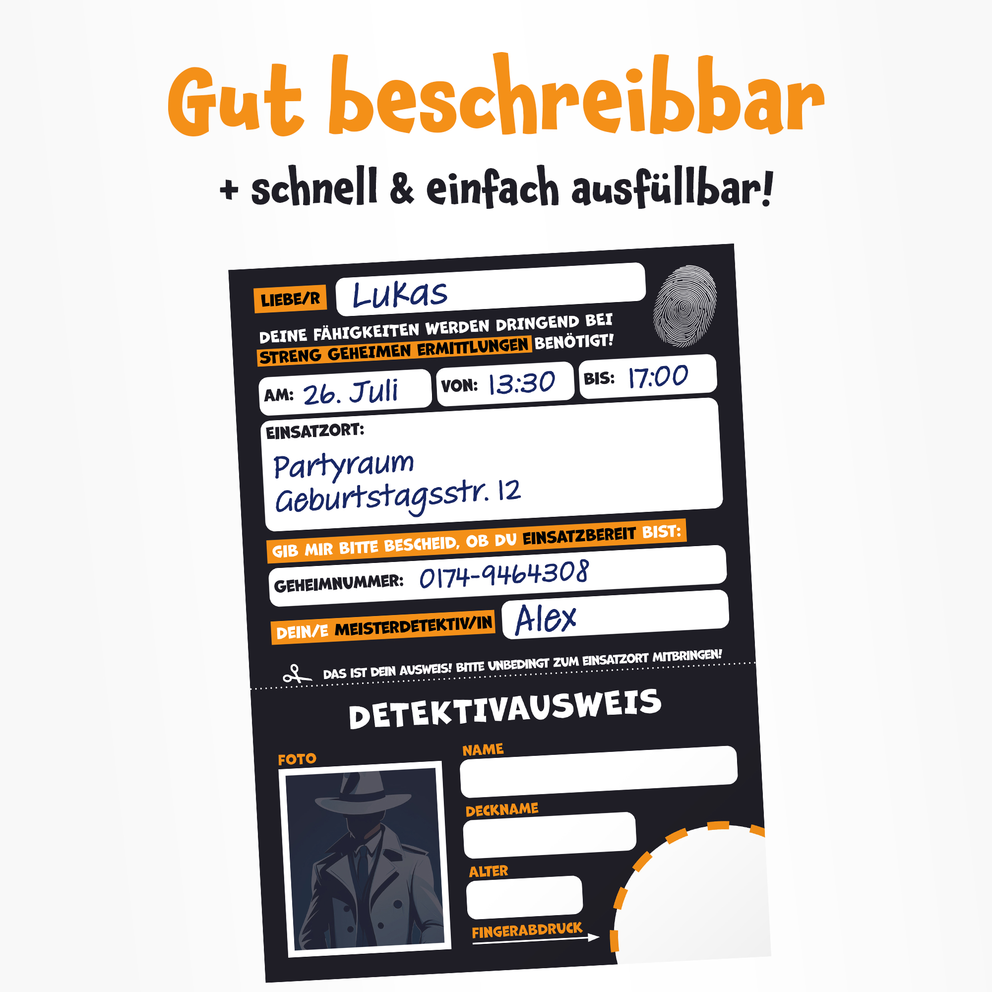 moosthaler einladungskarten kindergeburtstag junge detektiv einladungen