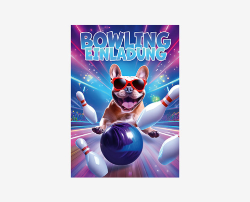moosthaler einladungskarten kindergeburtstag junge bowling einladungen