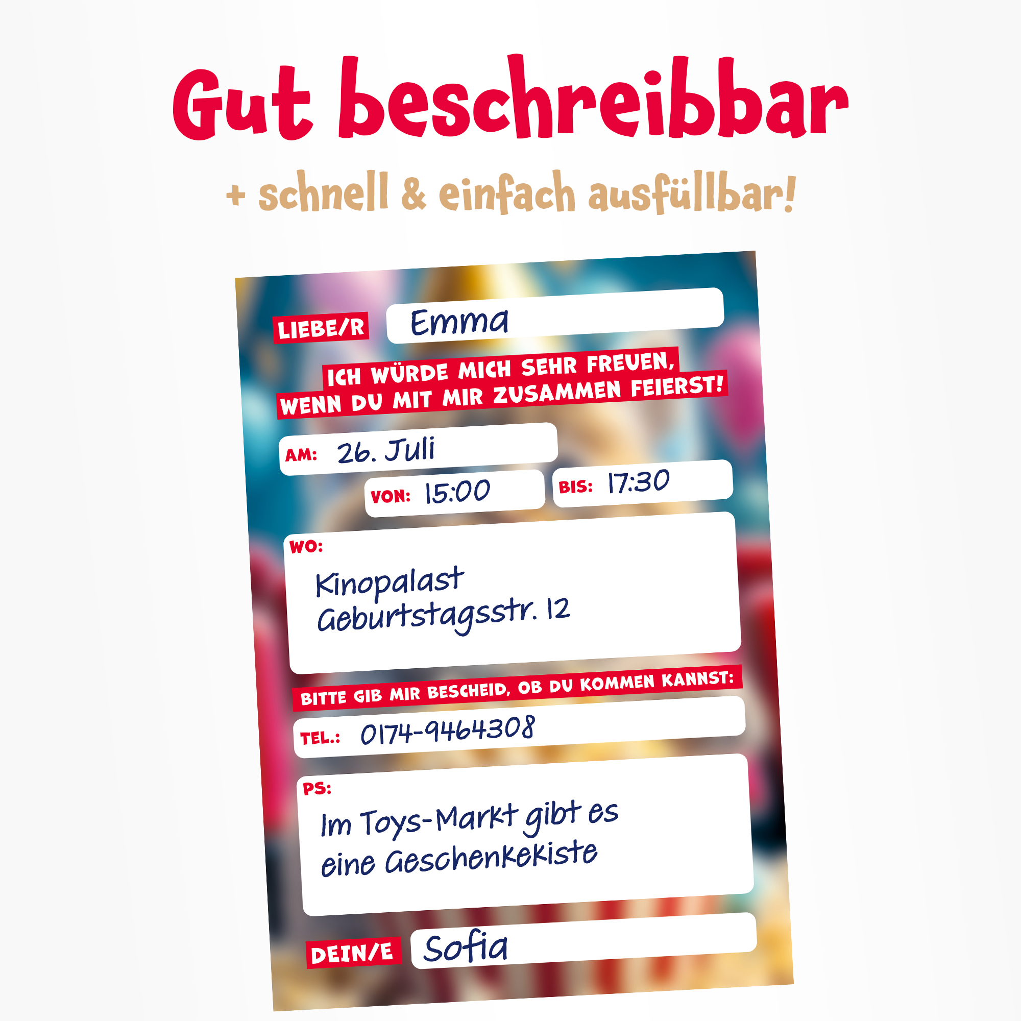moosthaler einladungskarten kindergeburtstag maedchen kino katze einladungen
