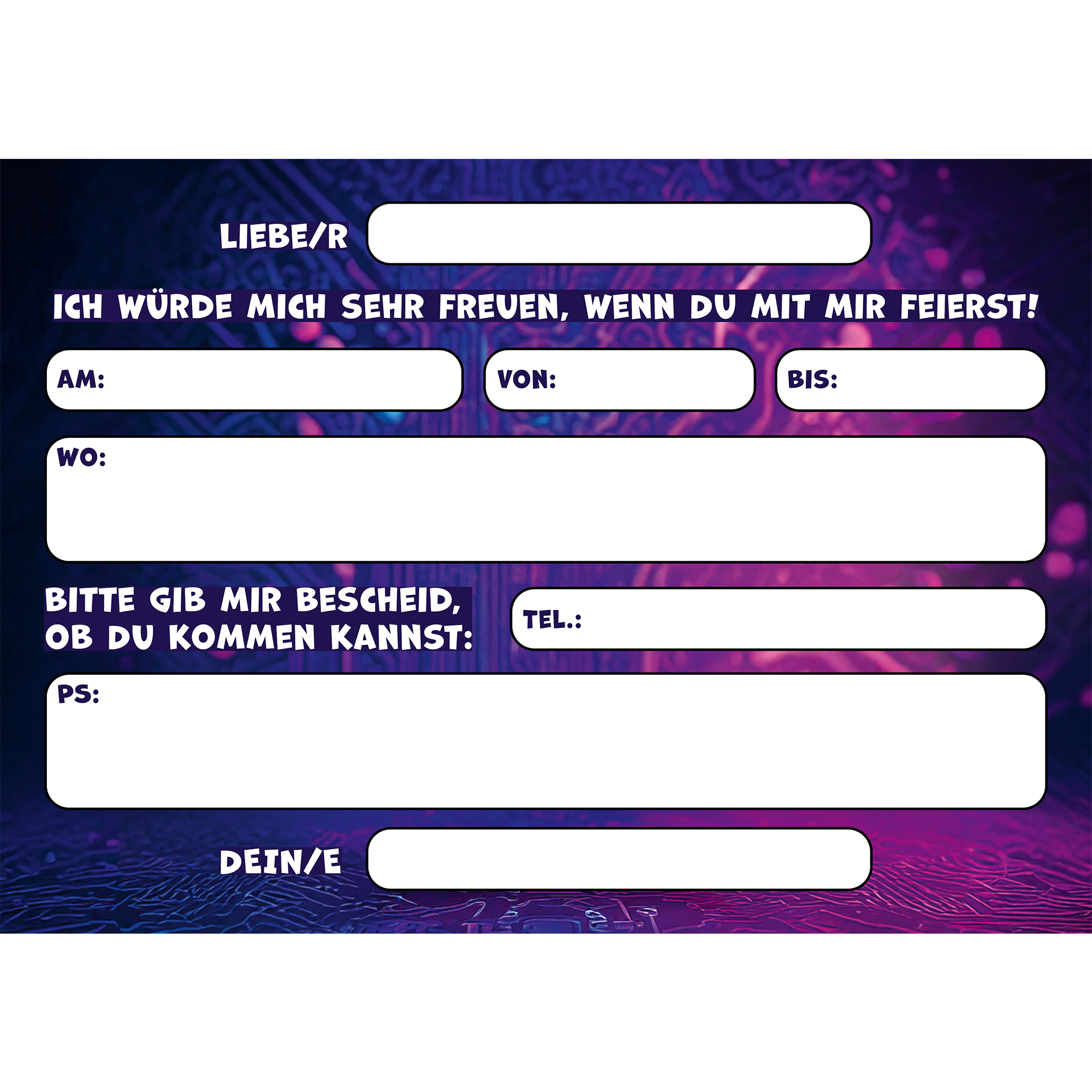 moosthaler einladungskarten kindergeburtstag junge gamingparty einladungen