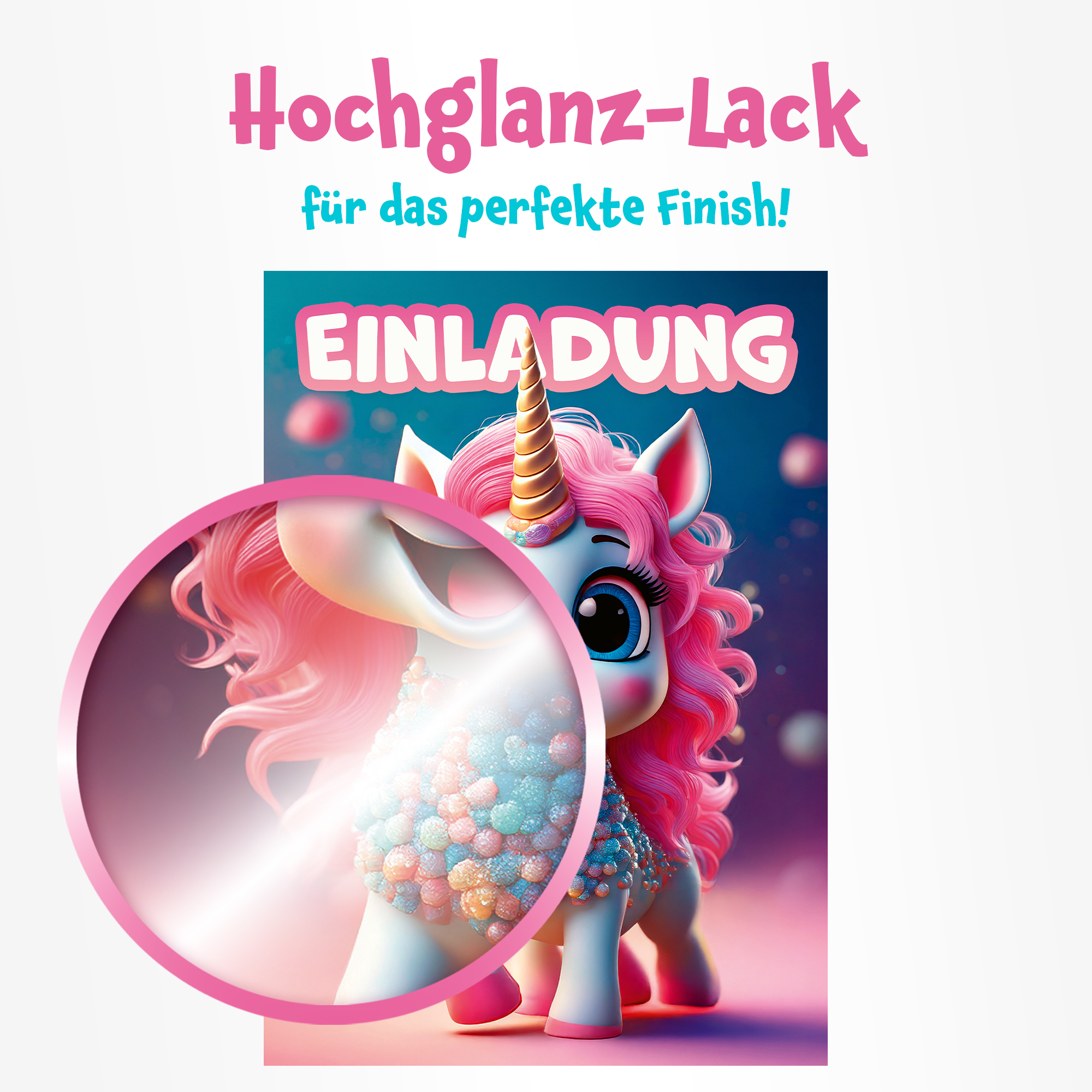moosthaler einladungskarten kindergeburtstag maedchen magisches einhorn einladungen