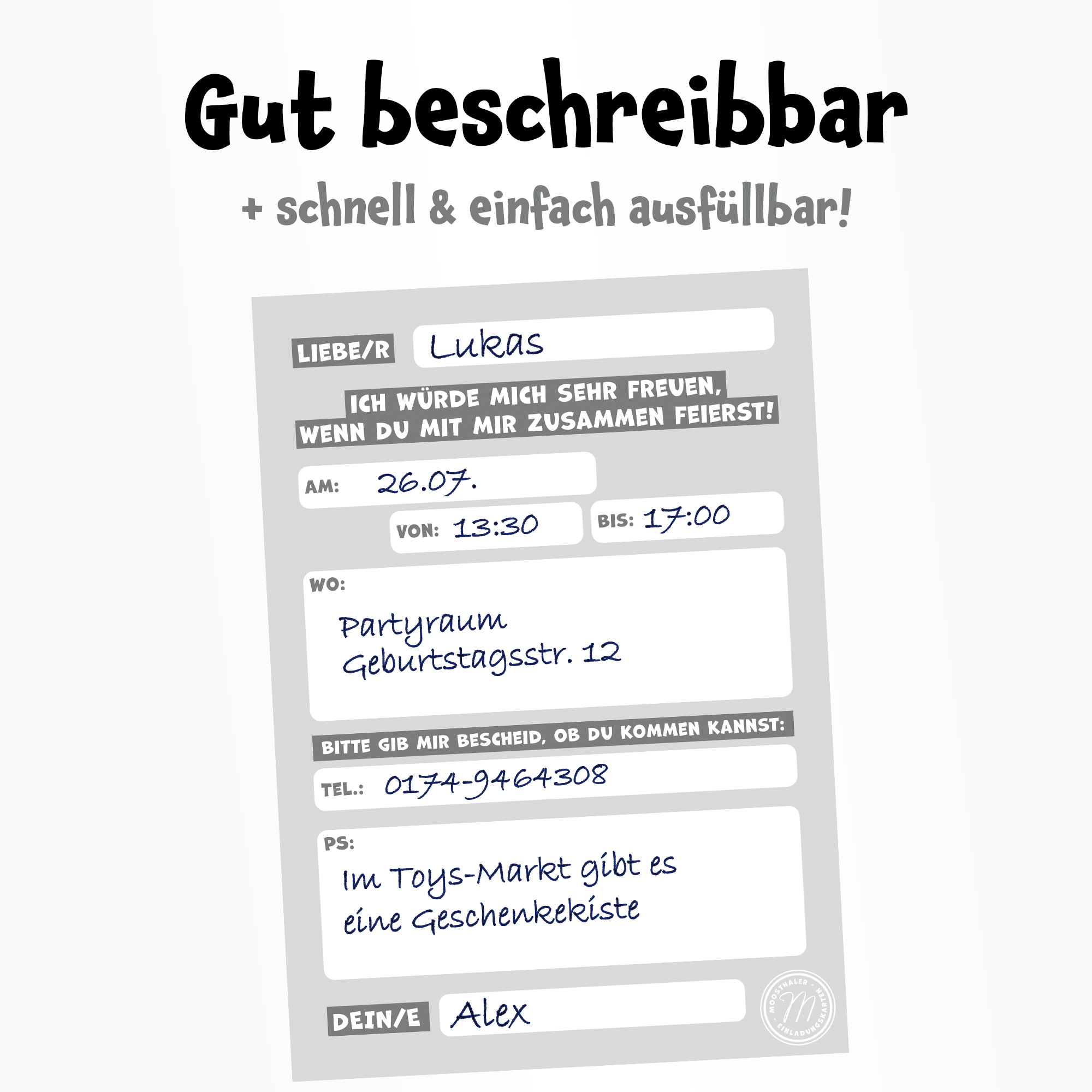 moosthaler einladungskarten kindergeburtstag junge hiphop-hase einladungen